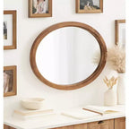 Miroir mural ovale encadré Décor 18x24