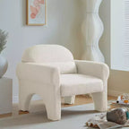 Modern Boucle Upholstered 2 Piece Set/Loveseat/1 Seat Sofa Couches with Armrests, and Tufted Legs 4A - ModernLuxe