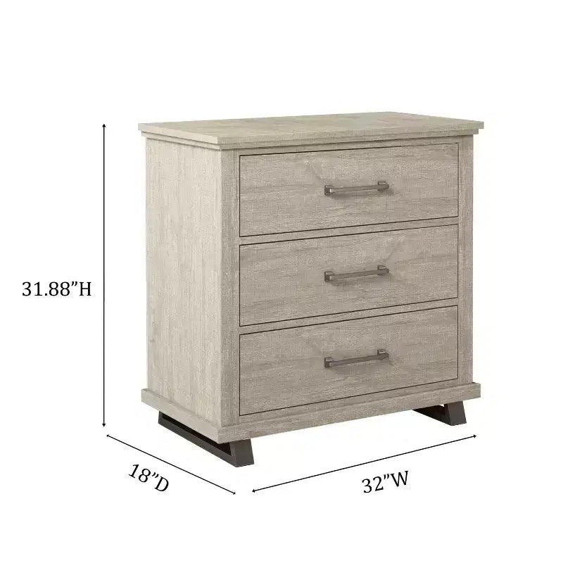 Festivo Ensemble commode contemporaine 5 tiroirs et table de chevet 3 tiroirs (2 pièces)