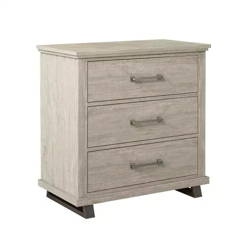 Festivo Ensemble commode contemporaine 5 tiroirs et table de chevet 3 tiroirs (2 pièces)