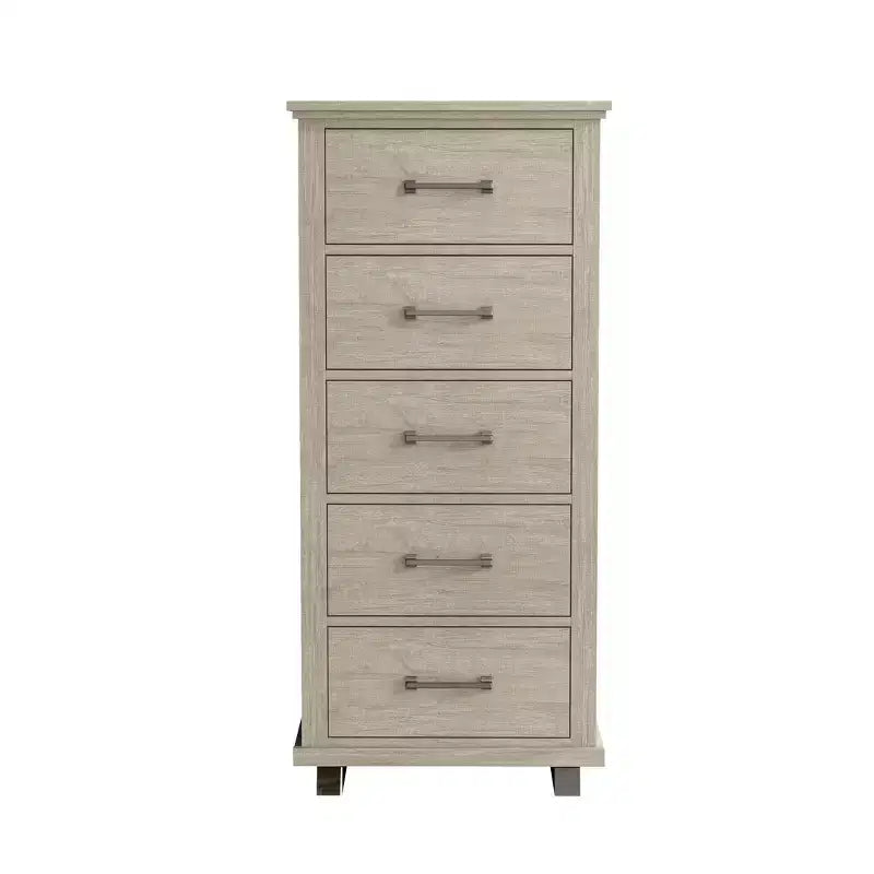 Festivo Ensemble commode contemporaine 5 tiroirs et table de chevet 3 tiroirs (2 pièces)