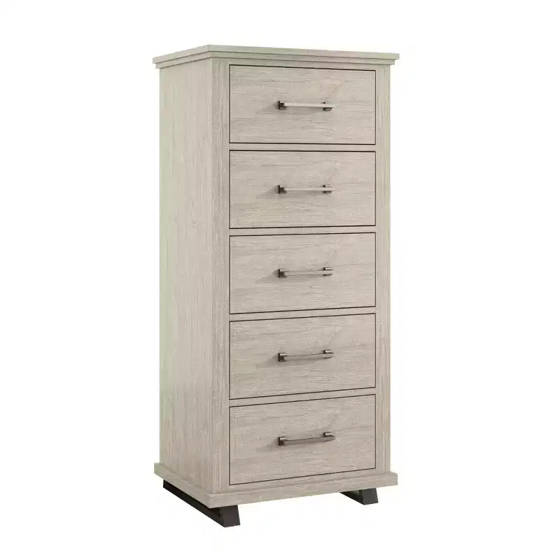 Festivo Ensemble commode contemporaine 5 tiroirs et table de chevet 3 tiroirs (2 pièces)