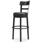 Tabouret de bar décontracté, hauteur bar, noir