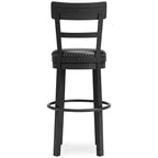 Tabouret de bar décontracté, hauteur bar, noir