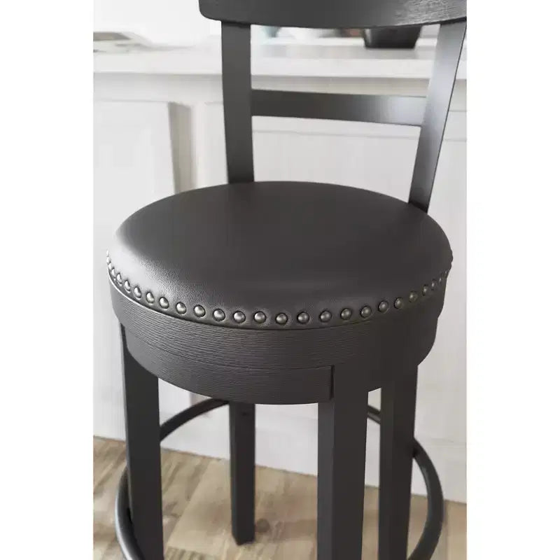 Casual Bar Height Bar Stool, Black