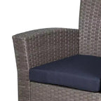 Ensemble de canapé de conversation en rotin tressé d'extérieur 4 pièces avec table basse WestinTrends