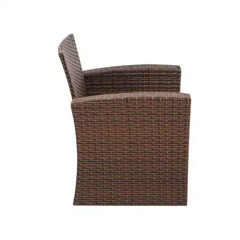 Ensemble de canapé de conversation en rotin tressé d'extérieur 4 pièces avec table basse WestinTrends