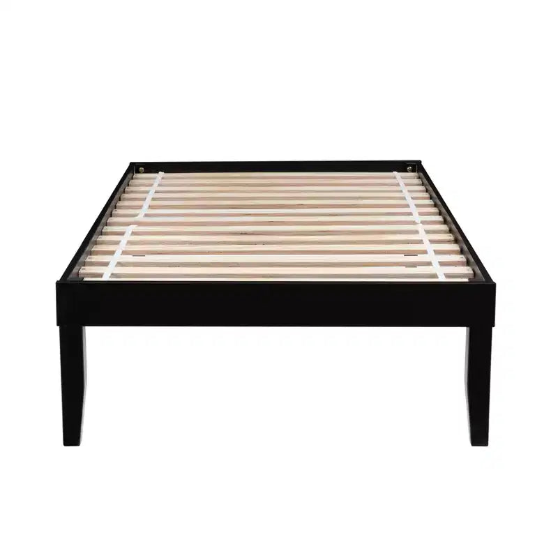 Lit plateforme jumeau et table de chevet Powell Pensy