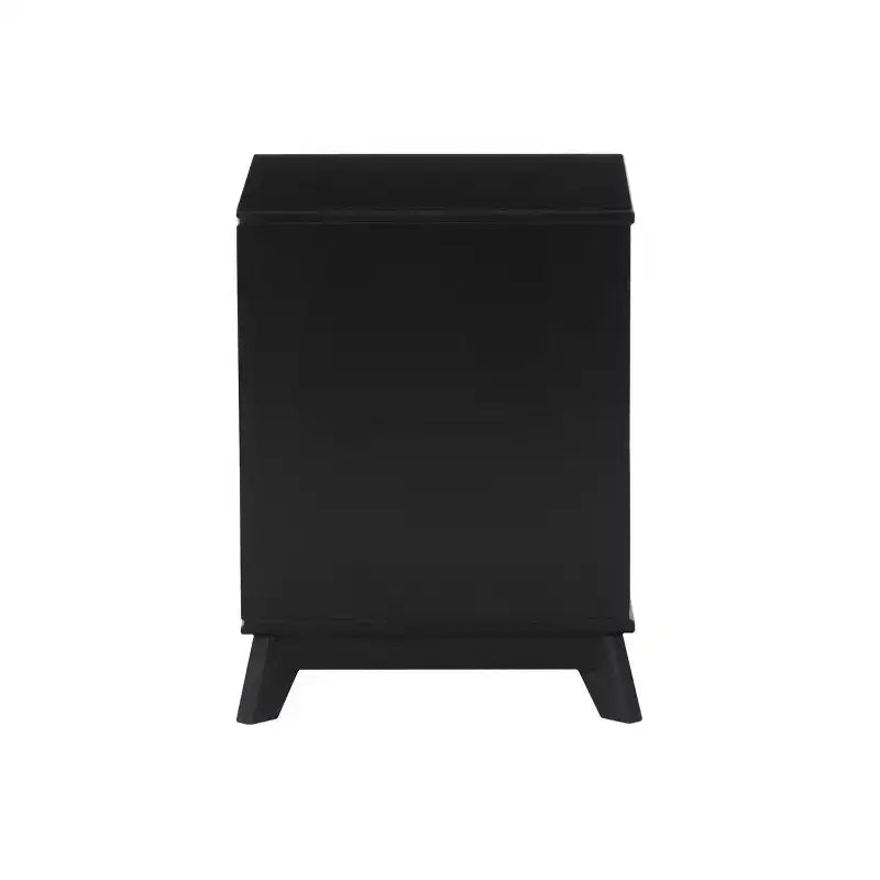 Lit plateforme jumeau et table de chevet Powell Pensy