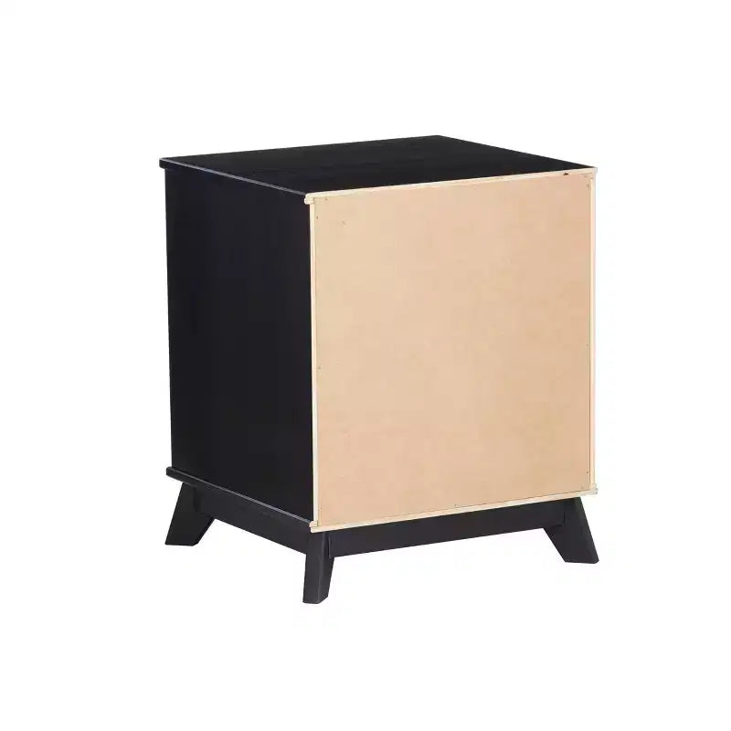 Lit plateforme jumeau et table de chevet Powell Pensy