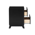 Lit plateforme jumeau et table de chevet Powell Pensy