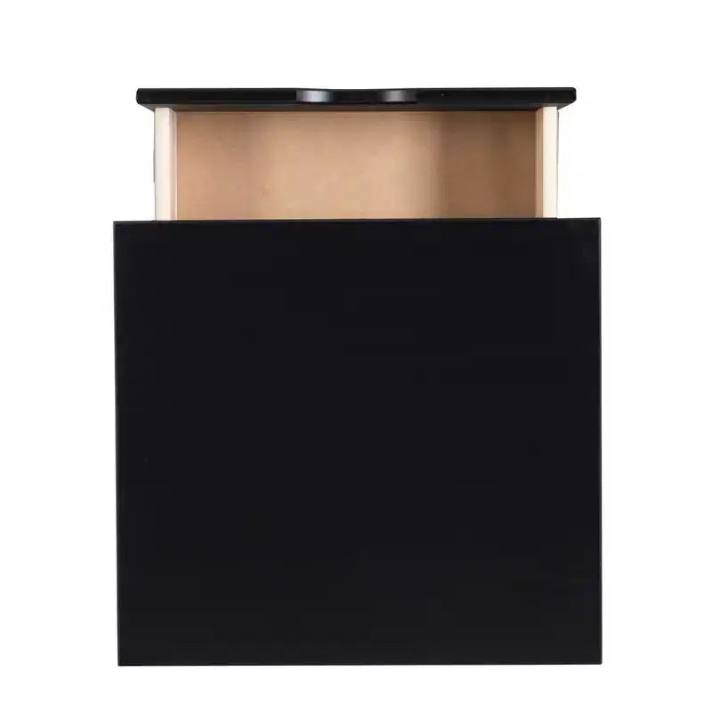 Lit plateforme jumeau et table de chevet Powell Pensy