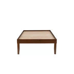 Lit plateforme jumeau et table de chevet Powell Pensy