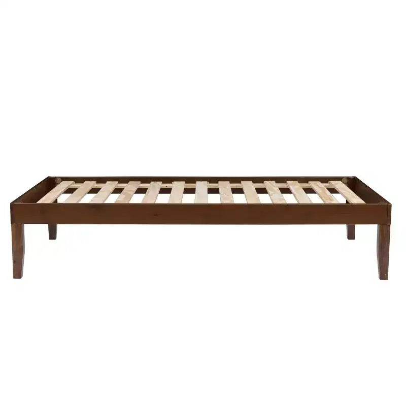 Lit plateforme jumeau et table de chevet Powell Pensy