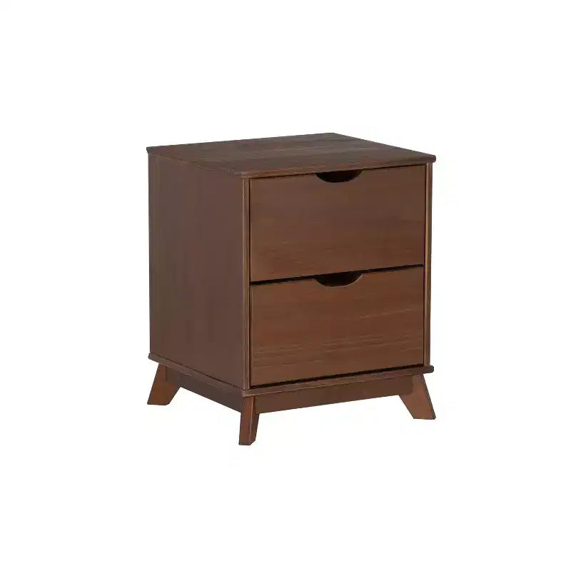 Lit plateforme jumeau et table de chevet Powell Pensy