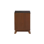 Lit plateforme jumeau et table de chevet Powell Pensy