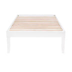 Lit plateforme jumeau et table de chevet Powell Pensy
