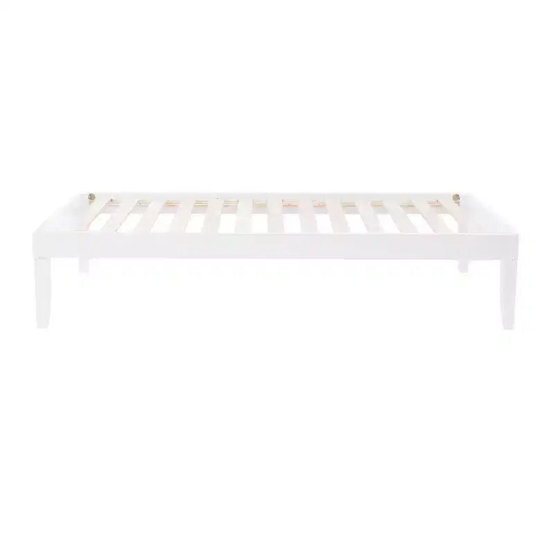 Lit plateforme jumeau et table de chevet Powell Pensy