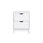 Lit plateforme jumeau et table de chevet Powell Pensy