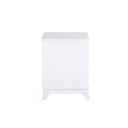Lit plateforme jumeau et table de chevet Powell Pensy