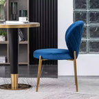 Ensemble de salle à manger contemporain 3 pièces Amoa de Roundhill Furniture, table ronde blanche avec 2 chaises