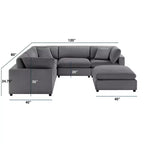Canapé modulaire 6 pièces Casella Comfort Pointe