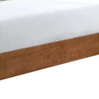 HOMES: Inside + Out Ensemble de chambre à coucher 3 pièces Riverstone Boucle Mid-Century Modern avec 2 tables de chevet Noyer