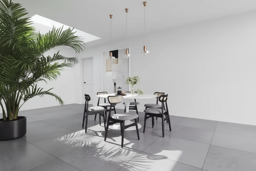 Nordic Minimalist Dining Scene